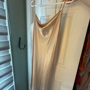 bebe Satin Cream Chemise
